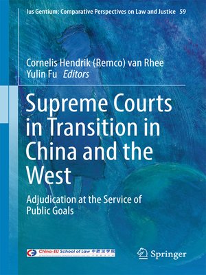 cover image of Supreme Courts in Transition in China and the West